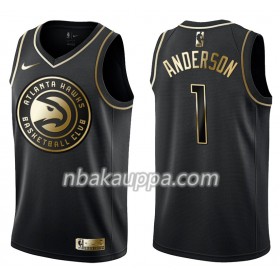Atlanta Hawks Justin Anderson 1 Nike Musta Golden Edition Pelipaidat Swingman - Miesten
